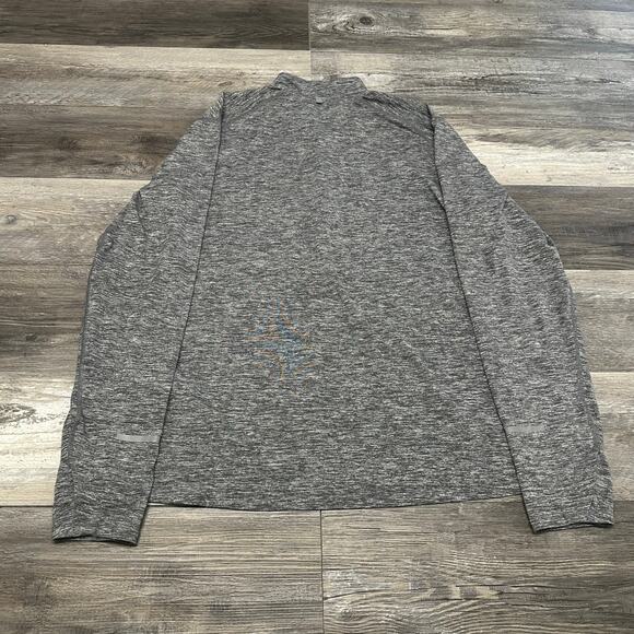 Nike Element Dri Fit Gray Mens XL 1/2 Zip Swoosh Thumbholes Sporty Running Top - Picture 3 of 10